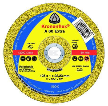 Klingspor Skæreskive 125 mm x 1,0 mm lige A 60 Ekstra