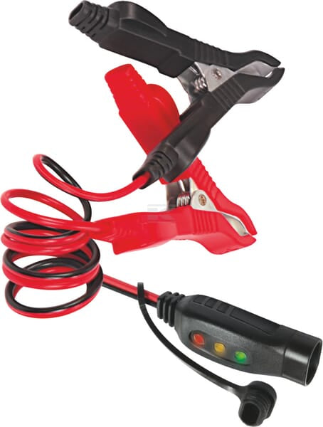 Charge indicator with clamps