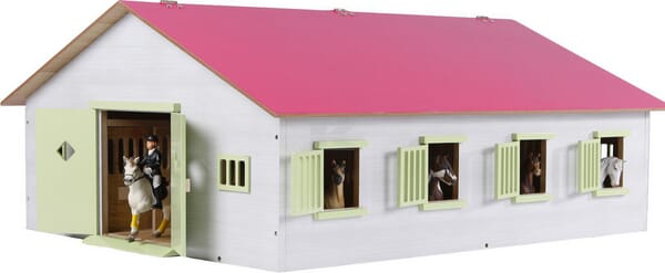 Hestestald med 7 bokse 1:24 – Detaljeret model