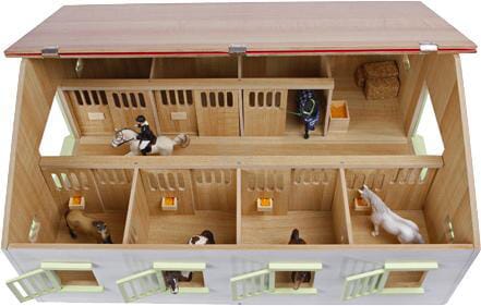 Hestestald med 7 bokse 1:24 – Detaljeret model