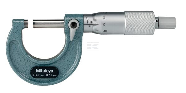 Mitutoyo Ekstern Mikrometerskrue 0-25 mm