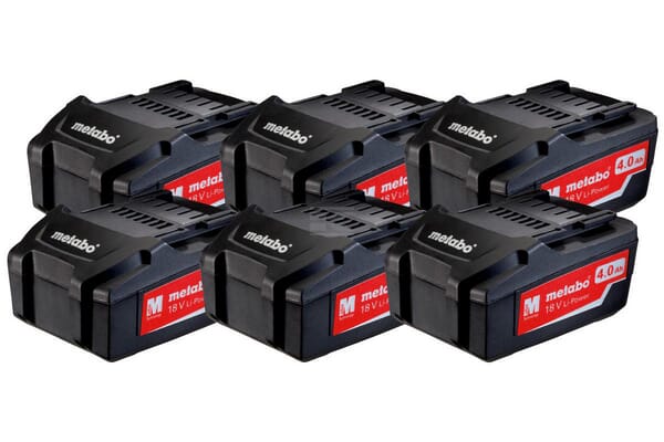 Metabo Li-ion Batterisæt 6x4,0 Ah