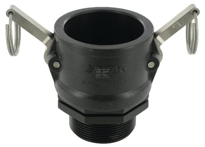 Camlock type B 2" udvendigt gevind polypropylen