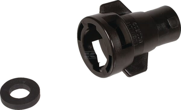 Adapter hætte til dyse, bajonet, sort Lechle