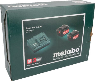 Metabo 18V Batterisæt 4.0 Ah med Oplader