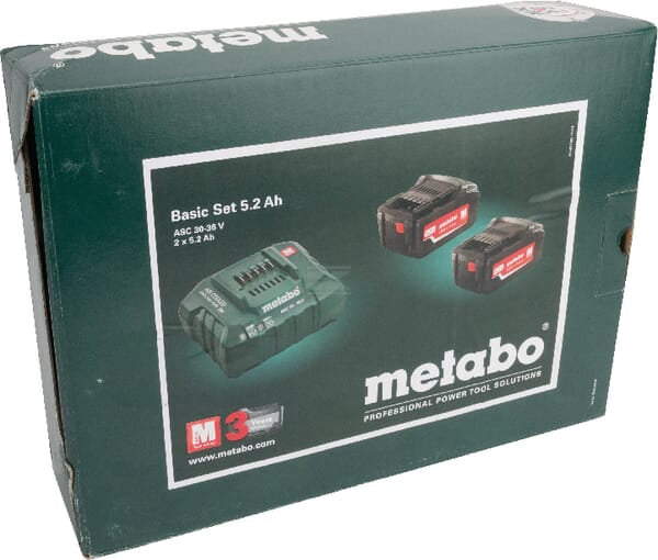 Metabo Batterisæt 18V 5.2 Ah med Oplader