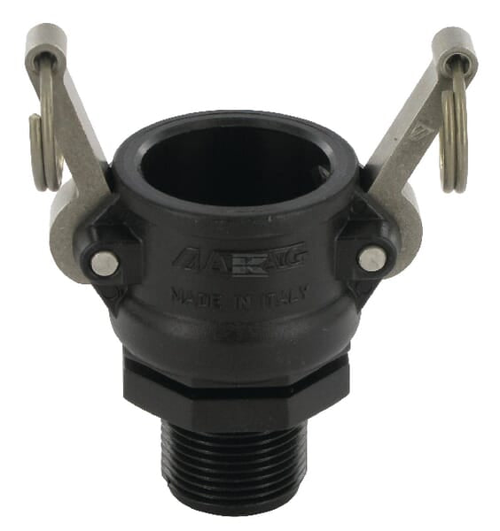 Camlock type B 3/4" udvendigt gevind polypropylen