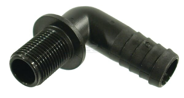 Slangestuds 90° 20 mm x 1/2" han
