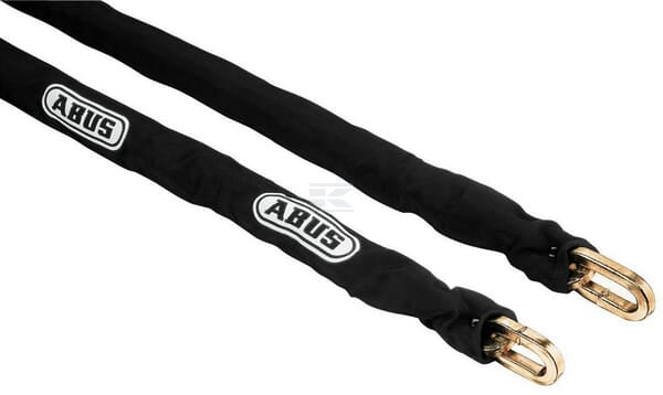 Kæde beklædt med lærred. 10KS/140. 140 cm. 4-kantede 10 mm. Kædeled. Abus