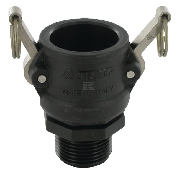 Camlock Type B 1" udvendigt gevind polypropylen