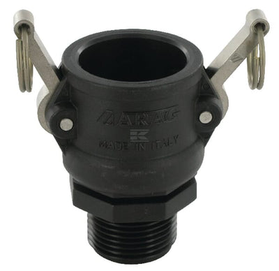 Camlock Type B 1" udvendigt gevind polypropylen