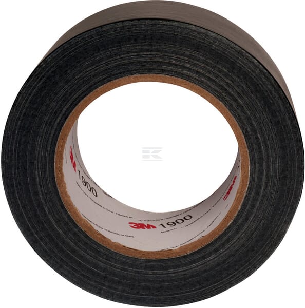 3M 1900 Economy Lærredstape, Sort, 50 mm x 50 m