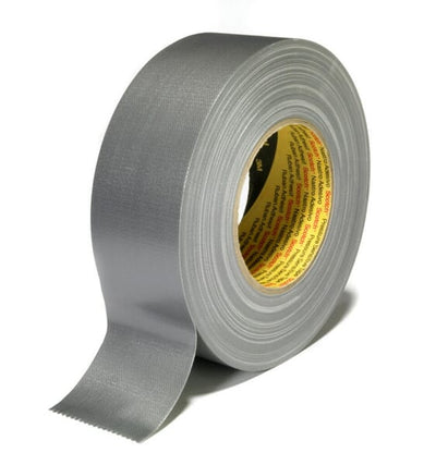 3M Lærredstape 389, ekstra kraftig, sort, 50 mm x 50 m