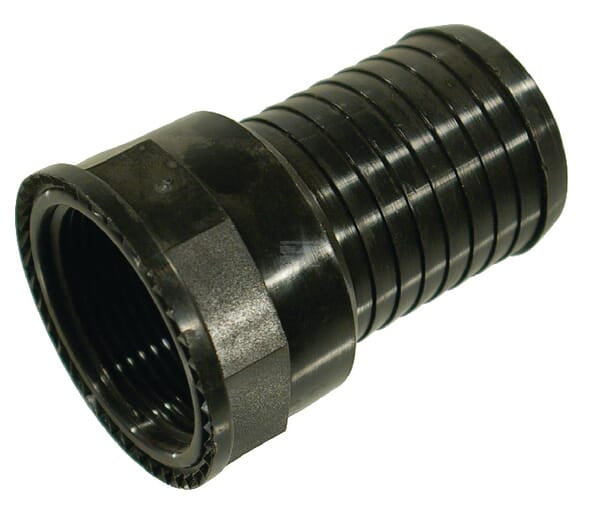 Slangestuds lige med 1 1/4" indvendig gevind til 1 1/2" slange