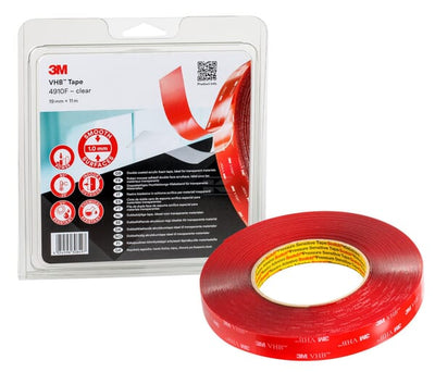 3M VHB Tape 4910F, 19 mm x 11 m, Transparent