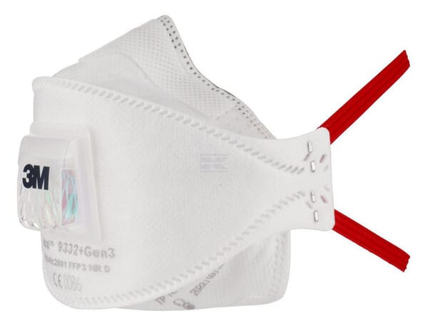 3M Aura Støvmaske 9332+Gen3 med ventil, FFP3 (10 stk.)