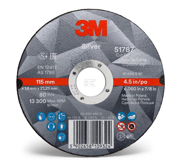 3M Skæreskive T41 125x1x22,23 mm