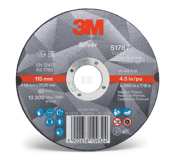 3M Skærehjul 51801 T42 125x2,5x22,23mm til metal