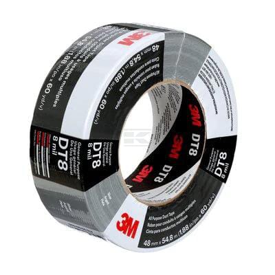 3M DT8 Tape, sort 48 mm x 22,9 M
