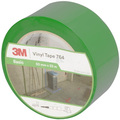 3M Vinyltape 764, grøn, 50 mm x 33 m
