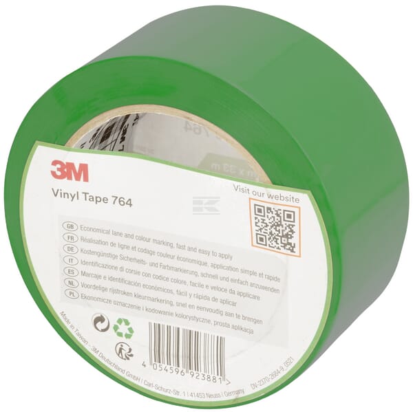 3M Vinyltape 764, grøn, 50 mm x 33 m