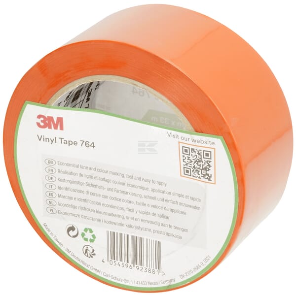 3M Vinyltape 764, orange, 50 mm x 33 M