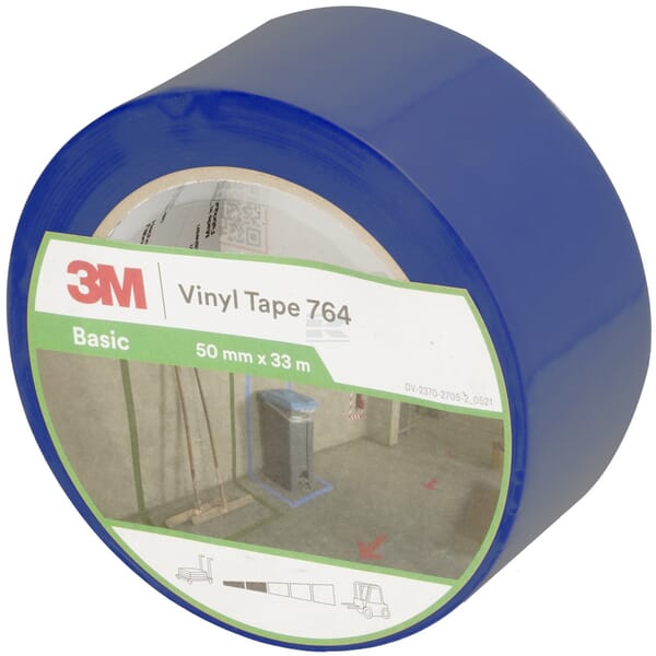 3M Vinyltape 764, Blå, 50 mm x 33 m