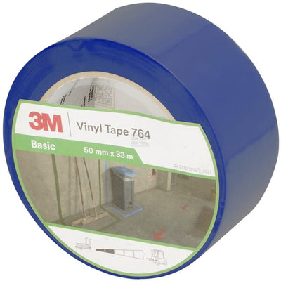 3M Vinyltape 764, Blå, 50 mm x 33 m