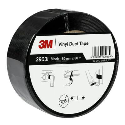 3M Vinyltape Sort 50 mm x 50 M
