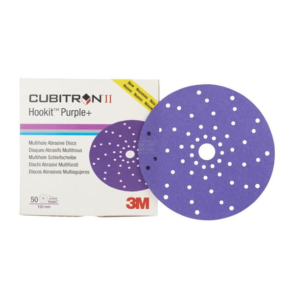 3M Cubitron™ II Hookit™ Slibeskive 737U, 150 mm, P180+