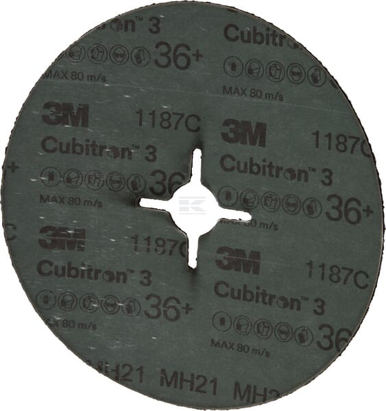 3M Cubitron™ 3 Fiberskive 1187C 180mm K36