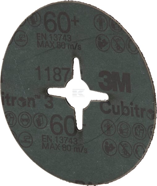 3M Cubitron™ 3 Fiberskive 1187C, 100mm, K60