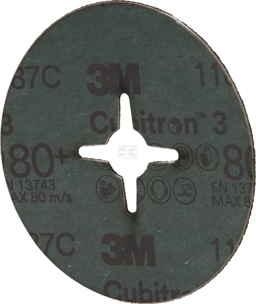 3M Cubitron™ 3 Fiberskive 1187C, 100mm, K80