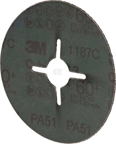 3M Cubitron™ 3 Fiberskive 1187C 115mm K60