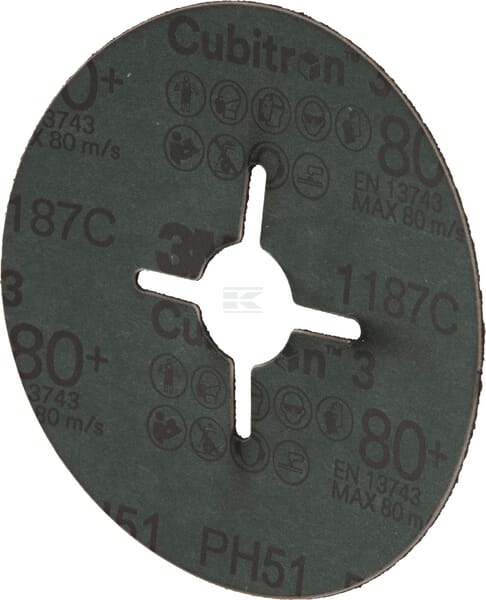 3M Cubitron 3 Fiberskive 1187C 115mm K80
