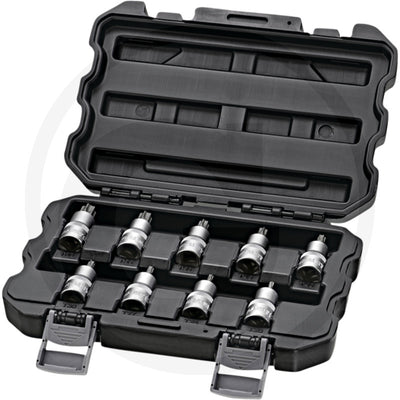 1/2" bitstopper-sæt, tx 9 dele Granit black edition