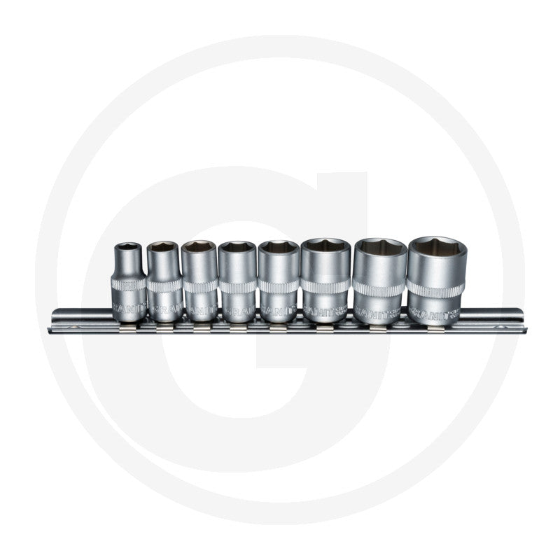 1/4" topper - sæt 8 dele Granit black edition