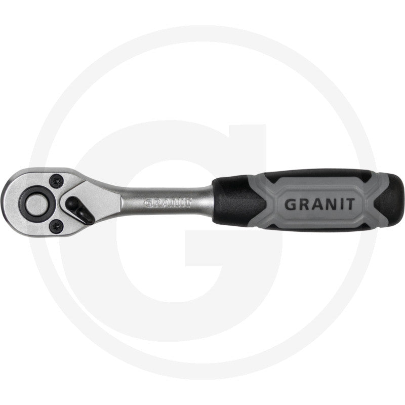 1/4" skralde med omskifter, 72 tænder Granit black edition