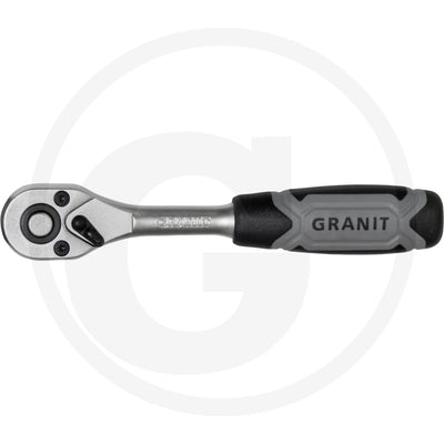 1/4" skralde med omskifter, 72 tænder Granit black edition