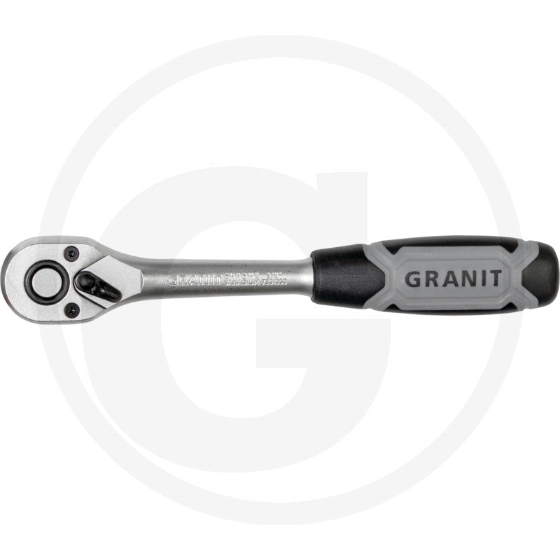 3/8" skralde med omskifter, 72 tænder Granit black edition