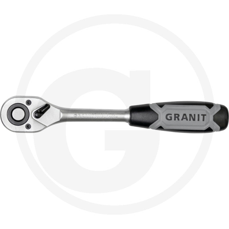 1/2" skralde med omskifter, 72 tænder Granit black edition