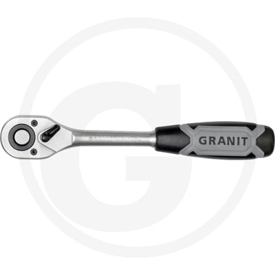 1/2" skralde med omskifter, 72 tænder Granit black edition