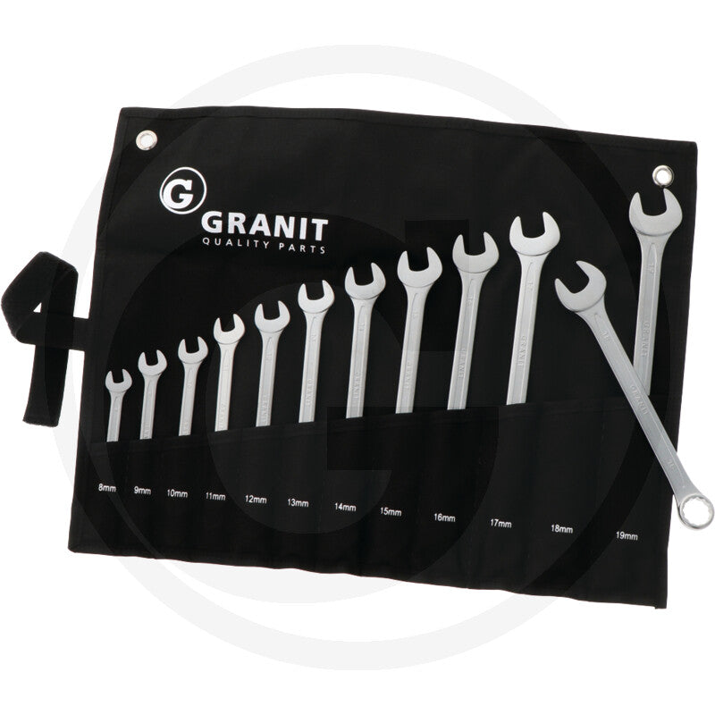 R/g nøgle-sæt, 8-19 mm
12 dele12 dele Granit black edition