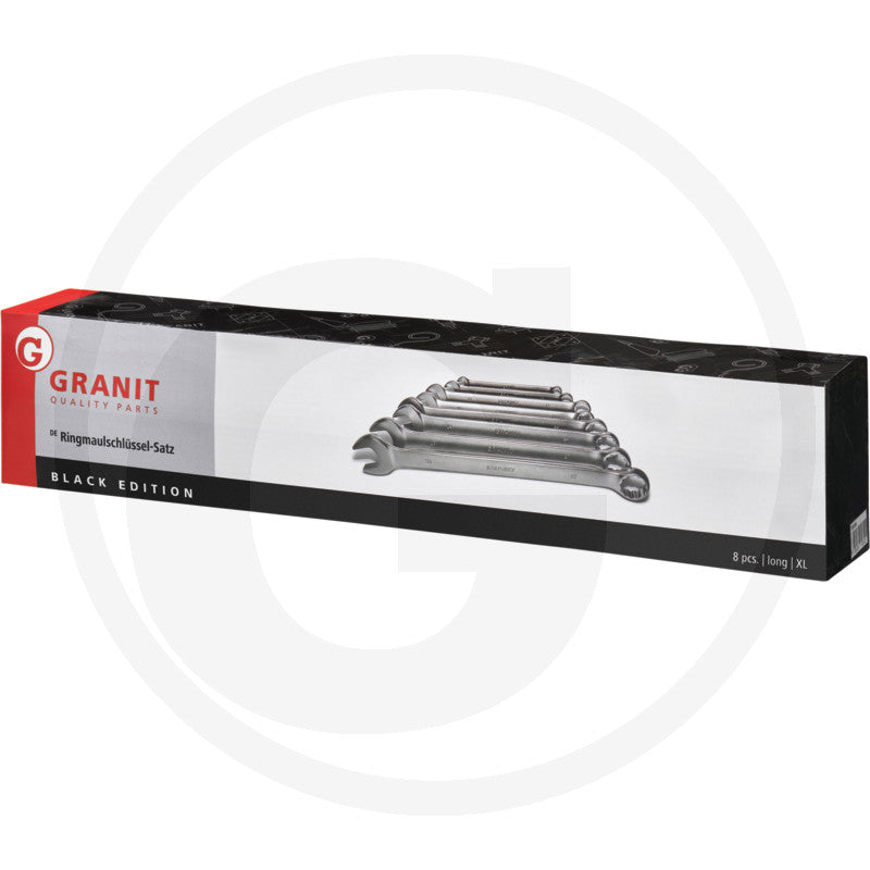 GRANIT BLACK EDITION R/G nøgle-sæt XL, 10-30 mm
8 dele