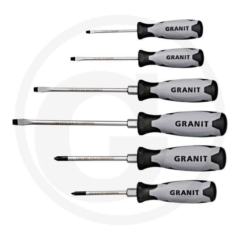 GRANIT BLACK EDITION Skruetrækker sæt
6 dele