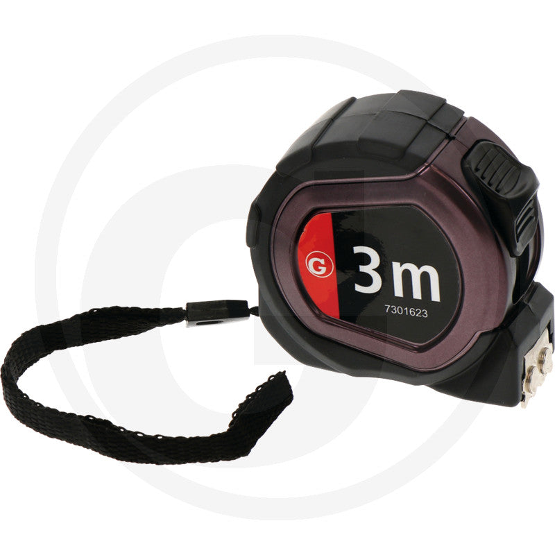 Målebånd 3m Granit black edition