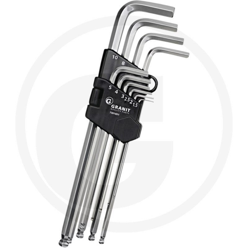 GRANIT BLACK EDITION Umbraconøglesæt, lang
10 dele