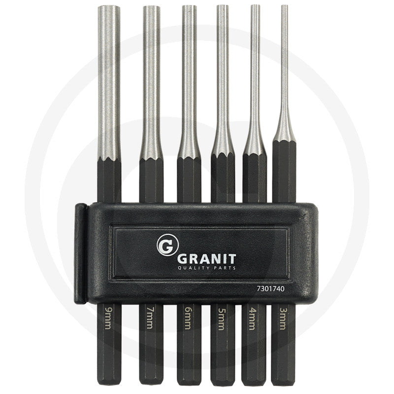 Dorn/ splituddriver-sæt 6 dele Granit black edition