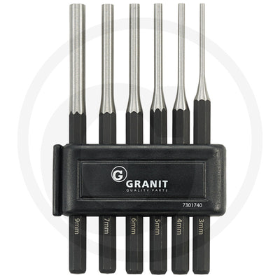 Dorn/ splituddriver-sæt 6 dele Granit black edition