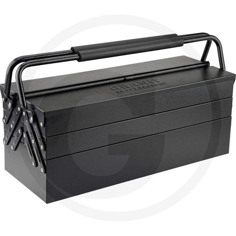 Heavy duty værktøjskasse
indhold, 54 dele Granit black edition